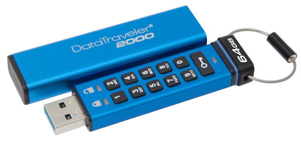 Kingston Ships Encrypted USB with Keypad Access