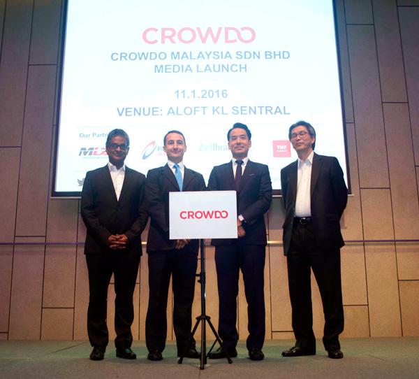 Crowdo launches Equity Crowdfunding in Malaysia with support by partners MDeC and Securities Commisions who were present to witness the launch.
