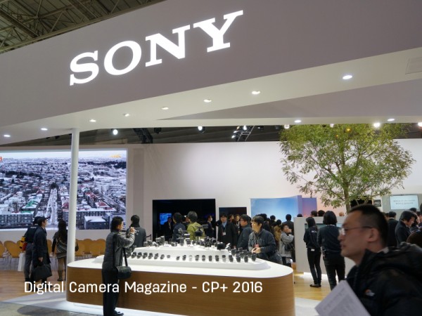 Sony booth displaying the camera products