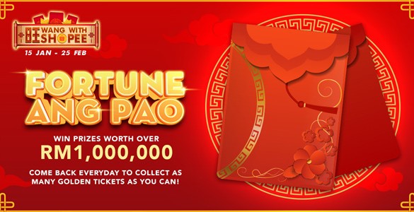 ‘Wang with Shopee’ gives out Fortune Ang Pao with Prizes worth more than RM1 Million this Chinese New Year