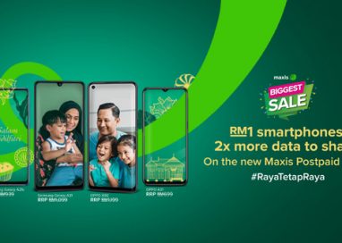 Maxis Biggest Sale offers the Latest Devices for only RM1 and Postpaid Plans with up to 100GB data