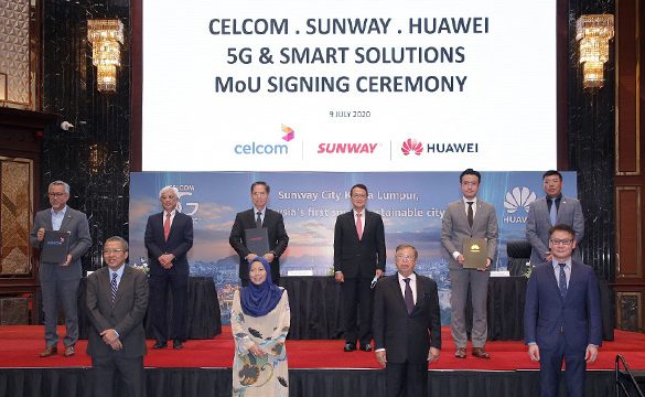 Sunway, Celcom, and Huawei in Malaysia’s First Tripartite Collaboration to advance 5G and explore Smart Solutions