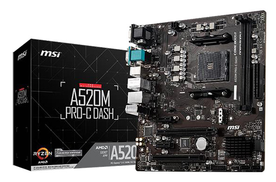 MSI announces AMD A520 Motherboards
