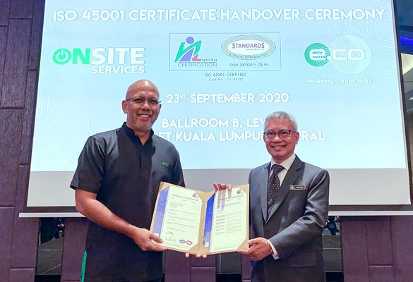 edotco Malaysia awarded ISO 45001 Certification for Best-in-Class Occupational Health & Safety Practices