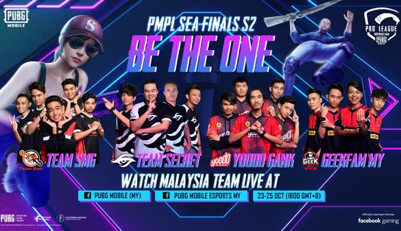 Top 16 Teams in Southeast Asia to compete in PMPL Sea Finals S2, from 23-25 October