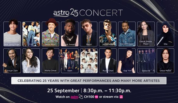 Special Astro 25 Concert with a star-studded line-up of International and Local Artistes