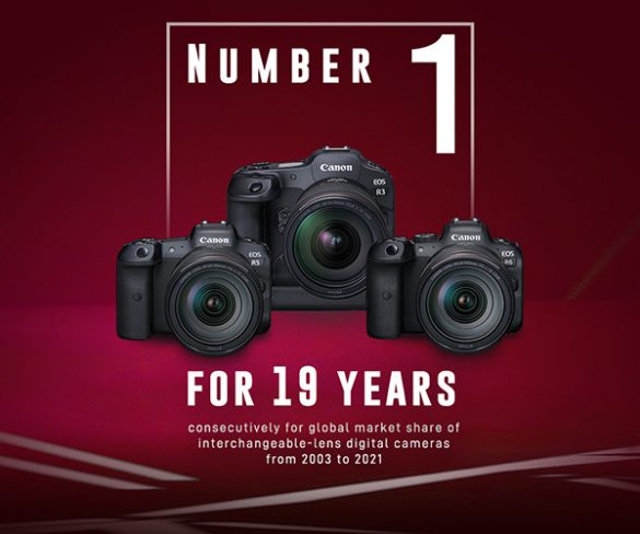 Canon celebrates 19th Consecutive Year of No. 1 Share of Global Interchangeable-lens Digital Camera Market