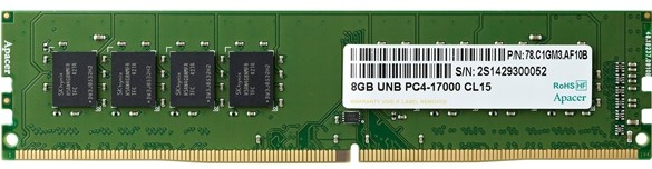 Apacer Unveils DDR4 2133 U-DIMM