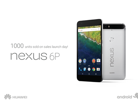 Huawei’s new Nexus 6P breaks record sales numbers on day one
