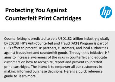 HP combats Counterfeit Print Cartridges in South East Asia with Anti-Counterfeiting and Fraud Program