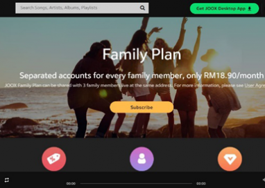 JOOX introduces JOOX Family Plan for Malaysian music lovers to enjoy high-quality music, uninterrupted entertainment services from as low as 20 sen per day