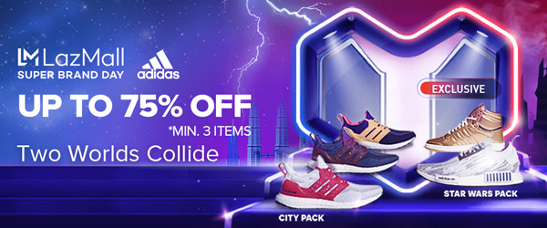Lazada and Adidas join forces to kick off Adidas Super Brand Day with  Exclusive Launch of Adidas Star Wars Limited-Edition Sneakers! - MAXIT