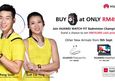 Goh Liu Ying and Chan Peng Soon invites you to join the HUAWEI WATCH FIT Badminton Championship