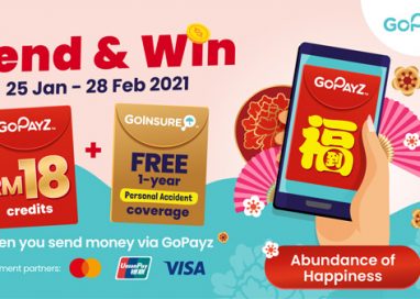 GoPayz Users sending CNY e-Angpows via the App’s P2P Transfer Feature stand to win Year-Long Insurance Coverage and GoPayz Credit